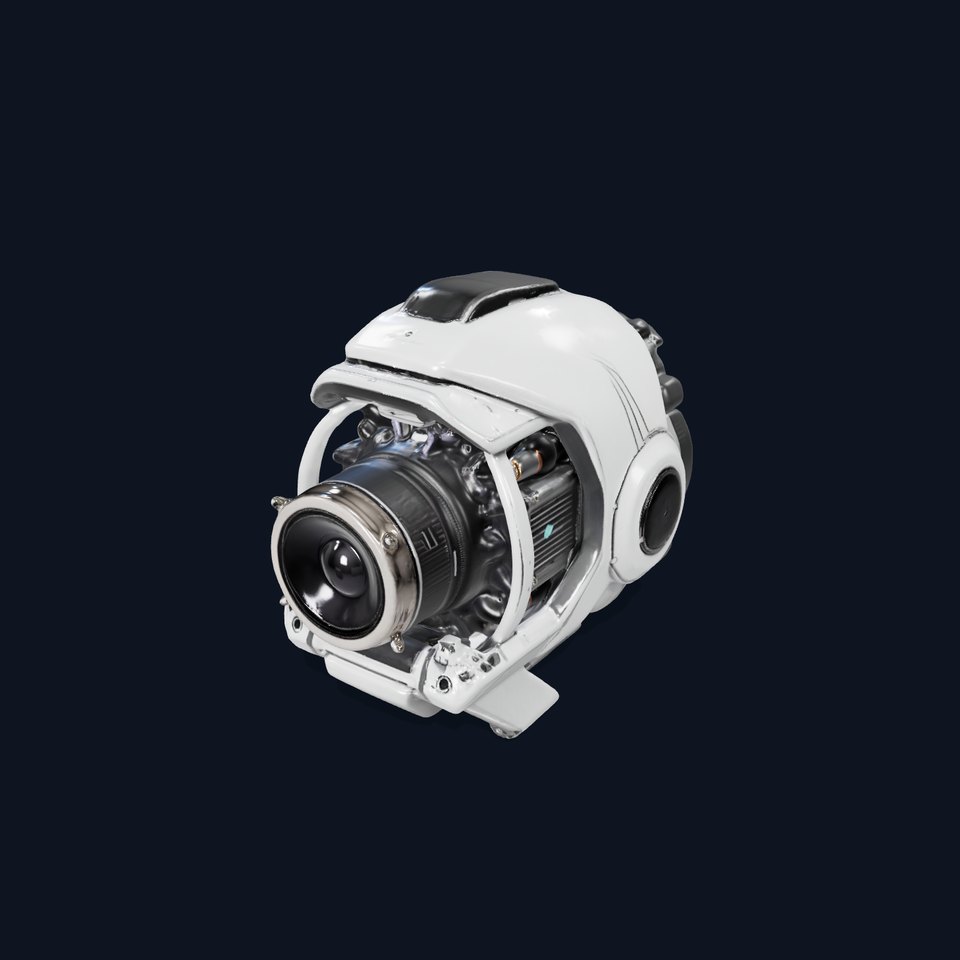 Futuristic Camera Drone Engine model pack